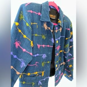Vintage blazer with natural fibers